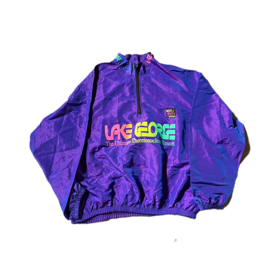 Lake George Purple Thermonuclear Vintage Windbreaker