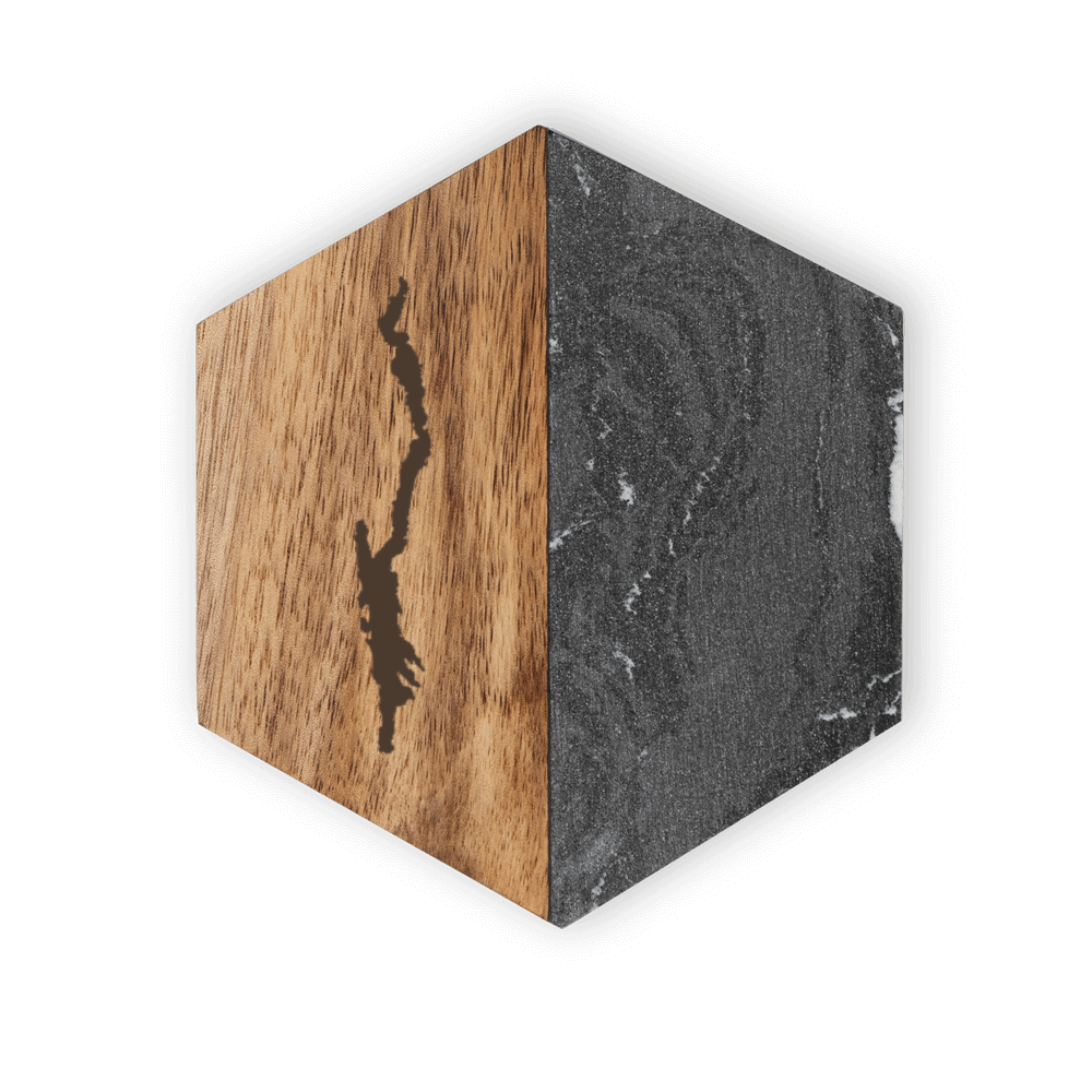 Lake George Marble Coasters