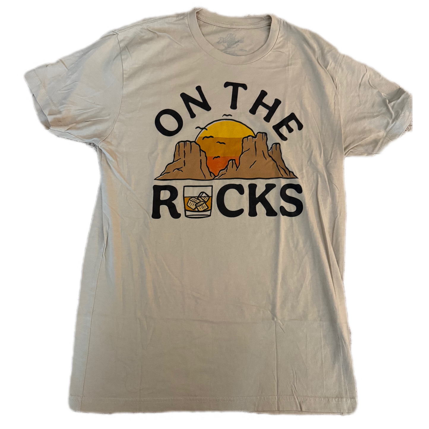 On The Rocks White Vintage Tee