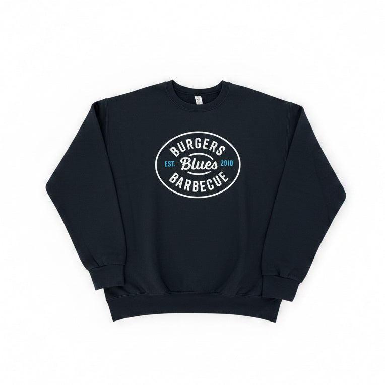 Blues Burgers Barbecue Vintage Crewneck