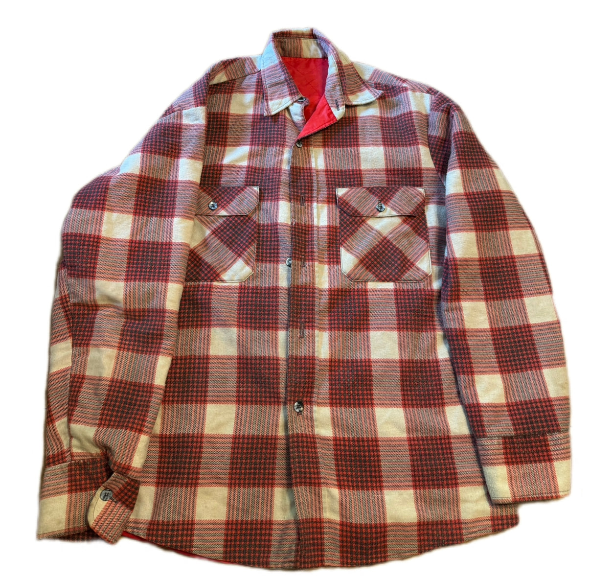Red Insulated Vintage Flannel