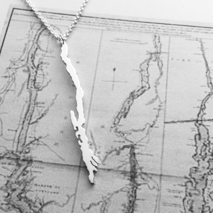 Lake George Necklace Silver