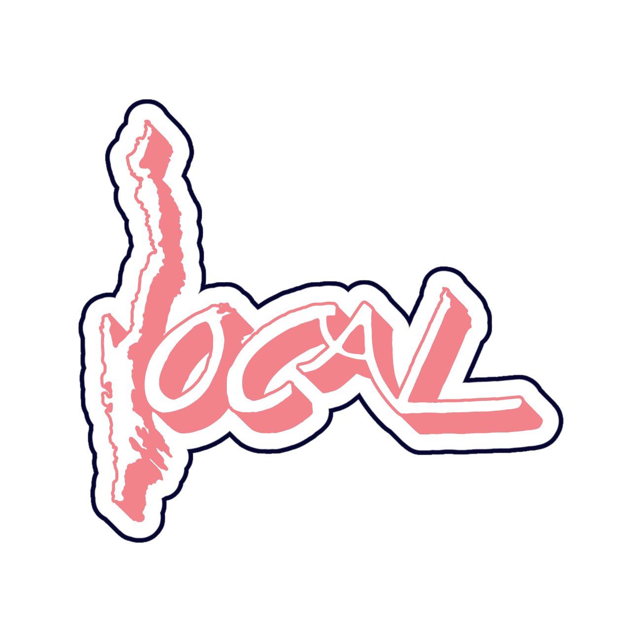 Pink Local Sticker