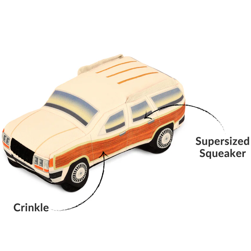 80s Classic Station Wagon Dog Toy