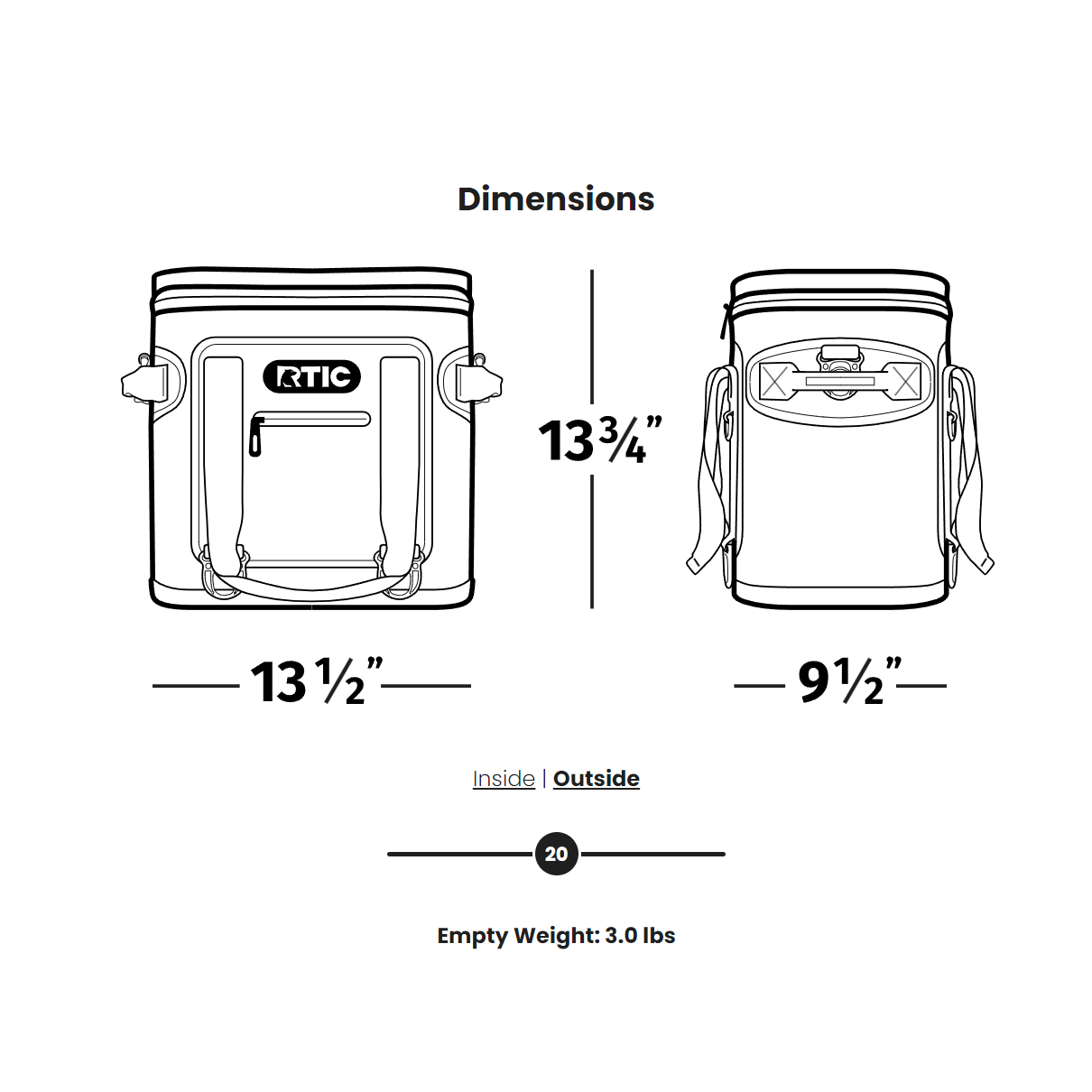 RTIC 20 Can Soft Cooler