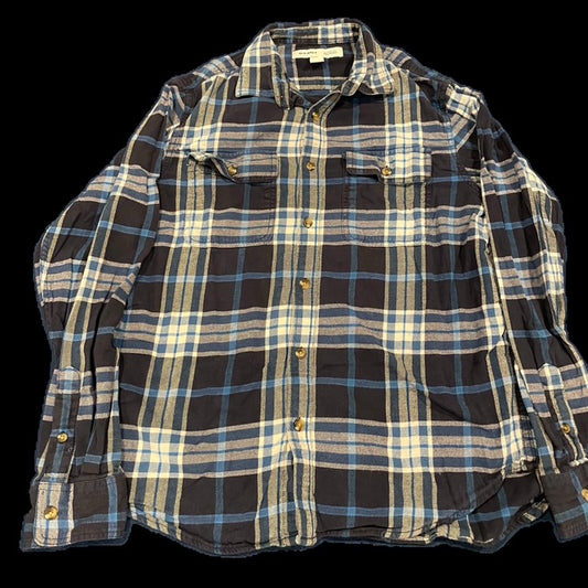 Blue Old Navy Vintage Flannel