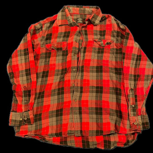 Red & Grey Faded Glory Vintage Flannel