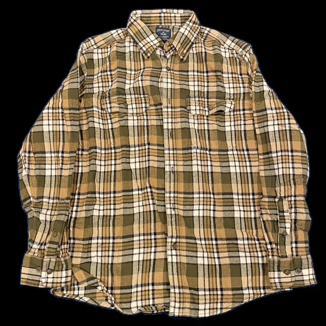 Olive & Khaki Faded Glory Vintage Flannel
