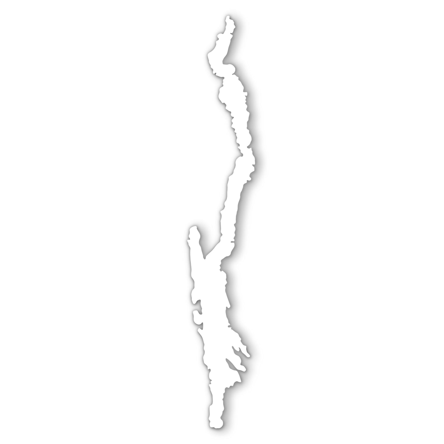 Lake George Decal, White
