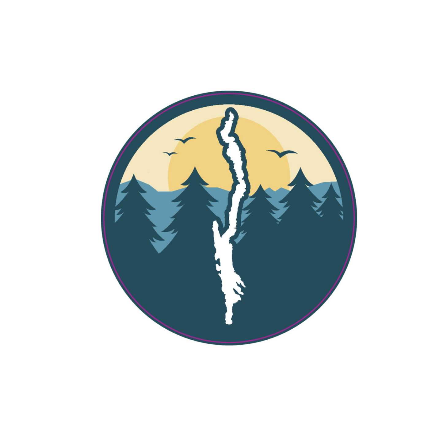 Mountainscape Sticker