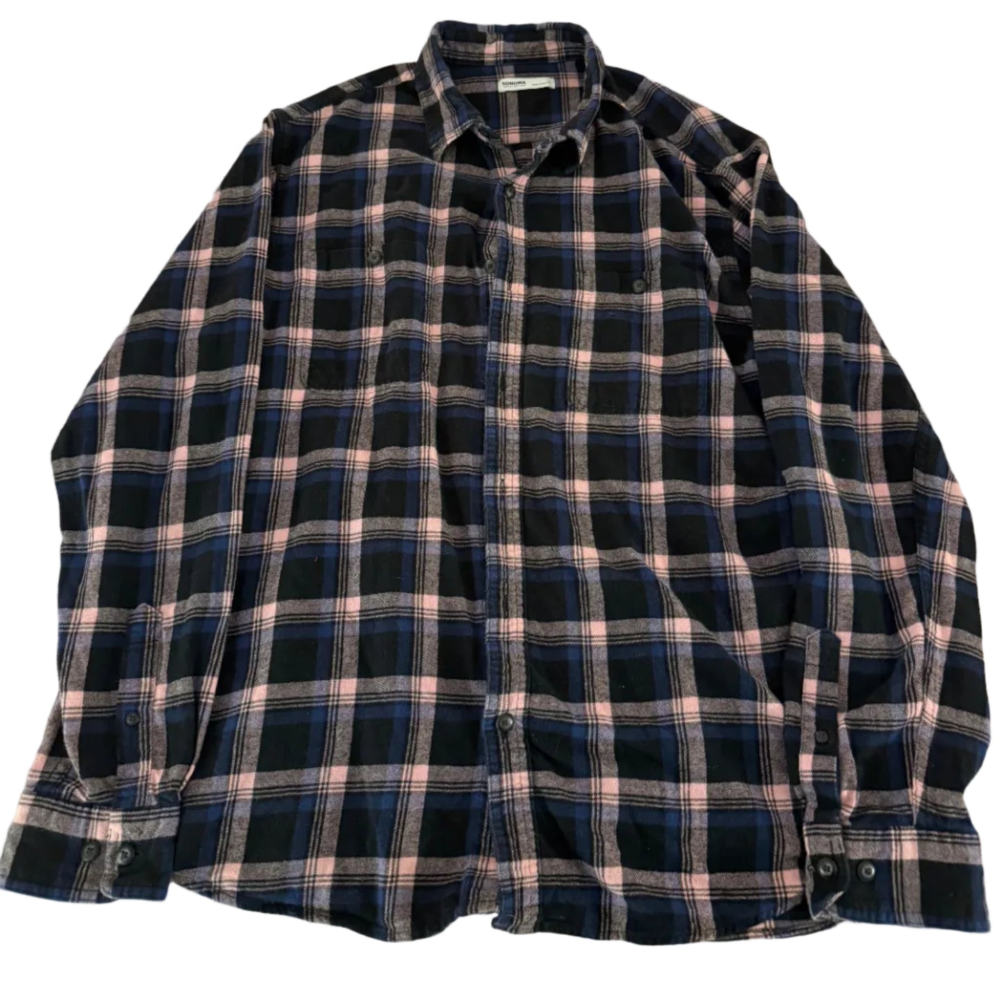 Pink/Black/Blue Vintage Flannel
