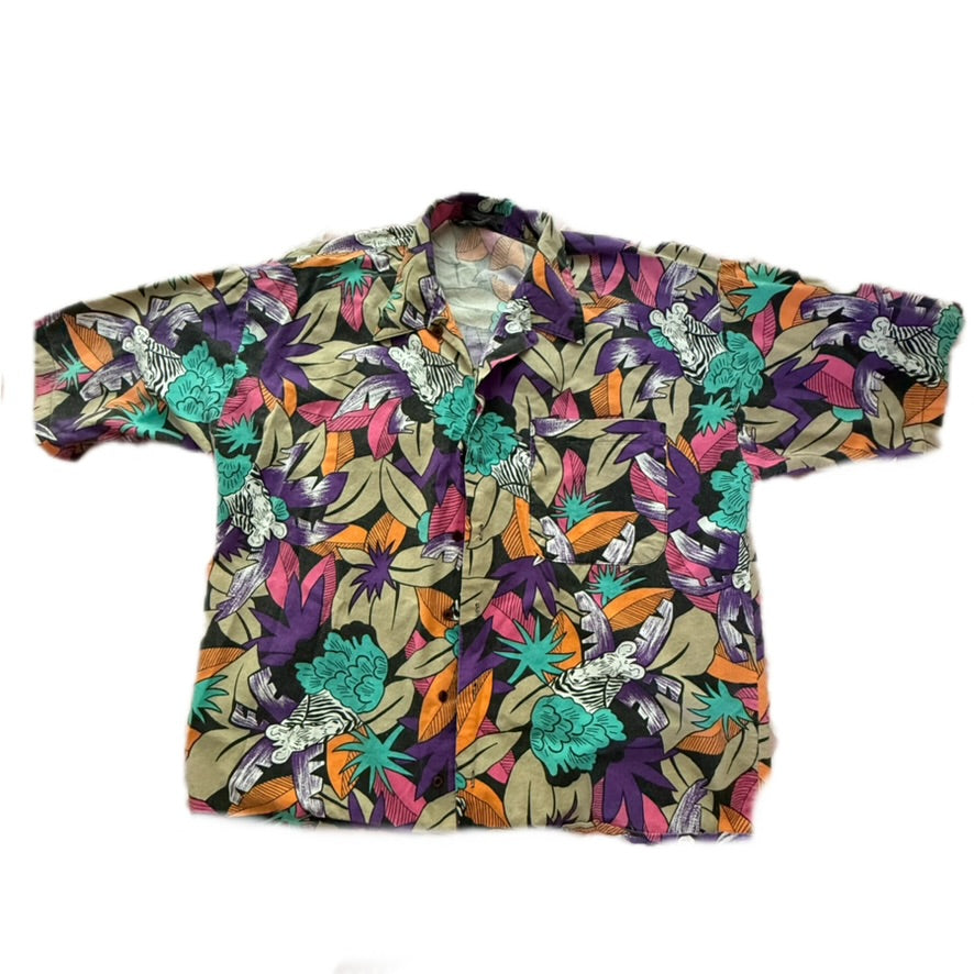 Tropical Zebra Vintage Tee