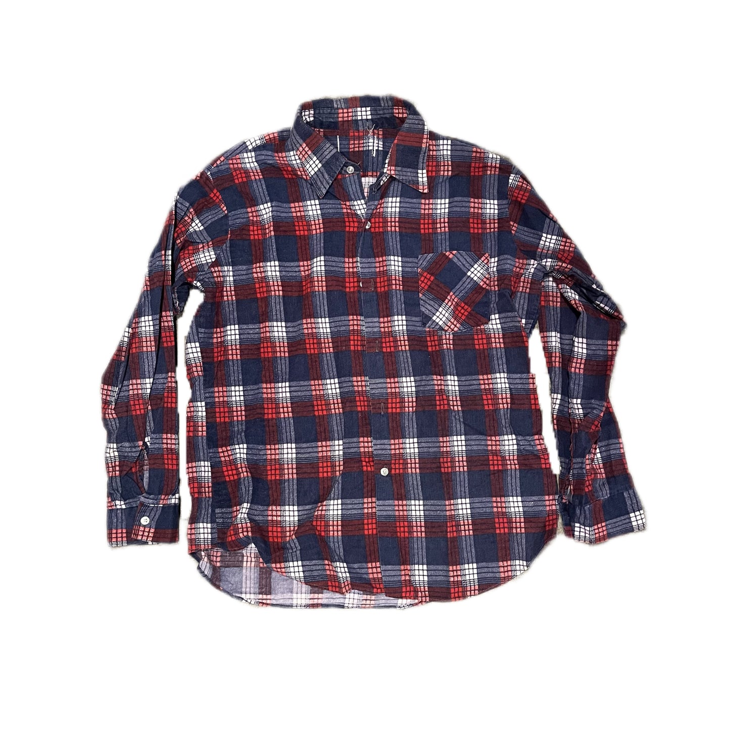 Red White & Blue Vintage Flannel