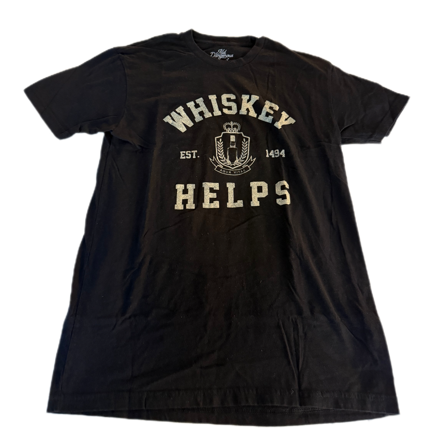 Whiskey Helps vintage tee