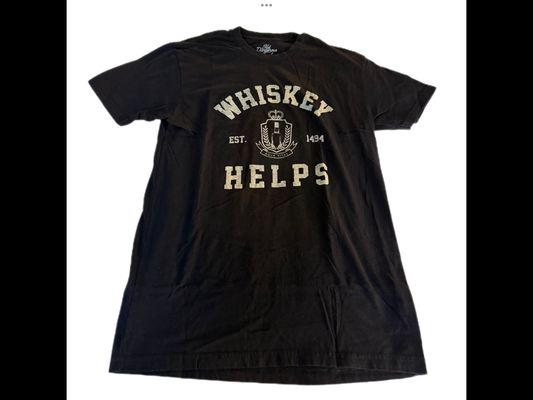 Whiskey Helps vintage tee