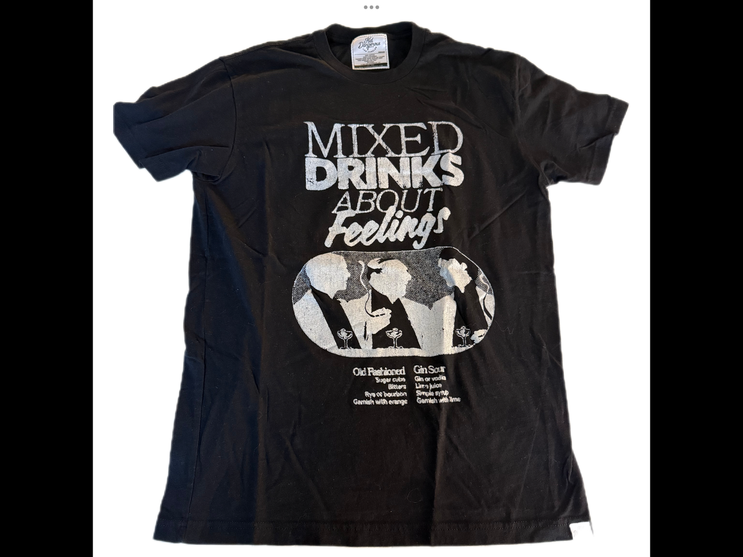 Mixed Drinks About Feelings vintage tee