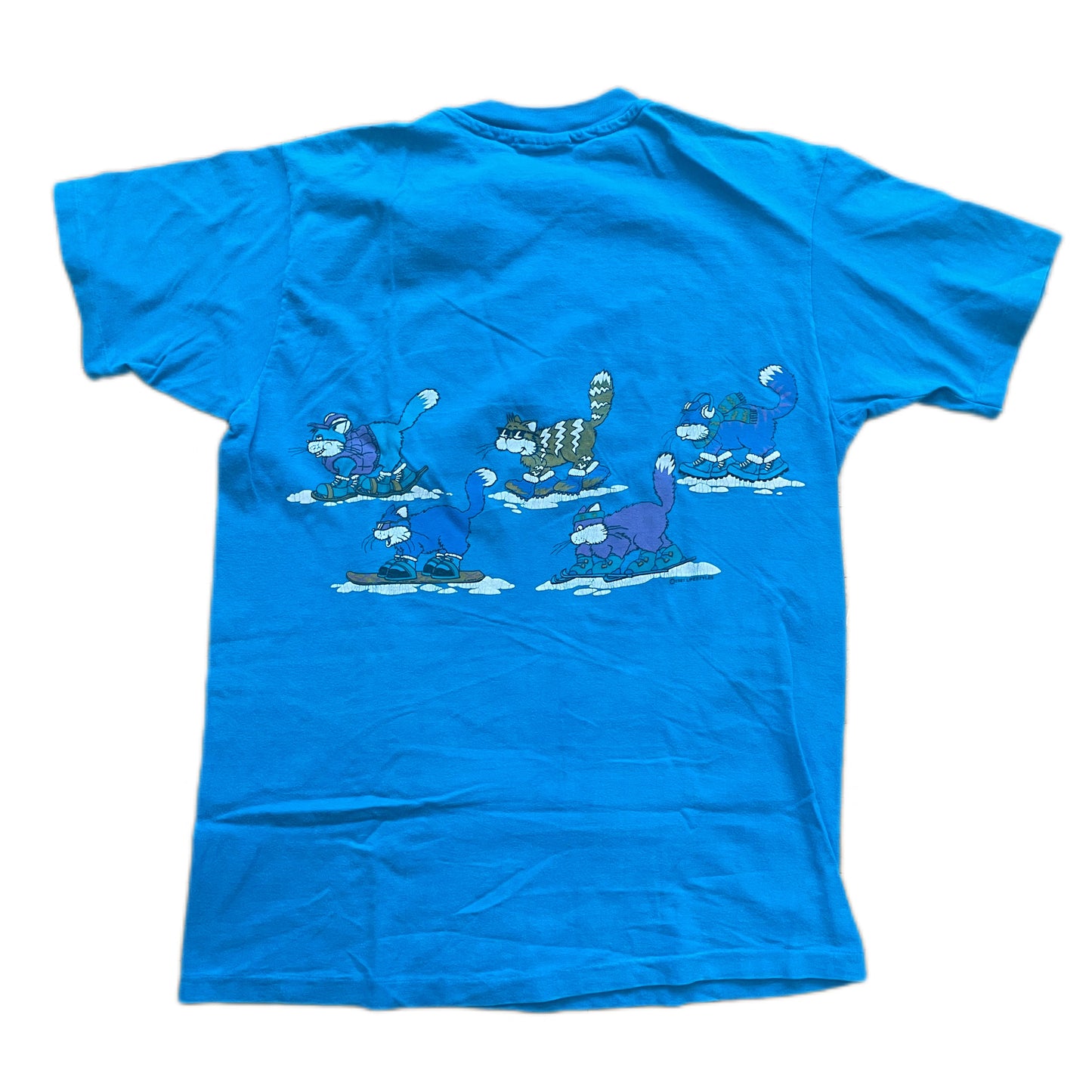 Lake George Cool Cat Sailing Vintage Tee