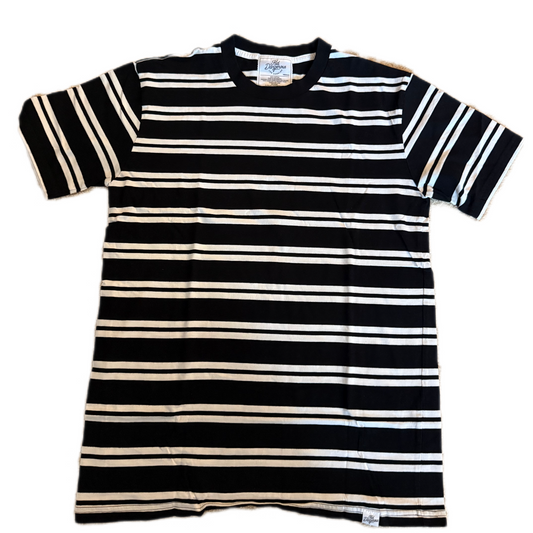 Black and White Striped Vintage Tee