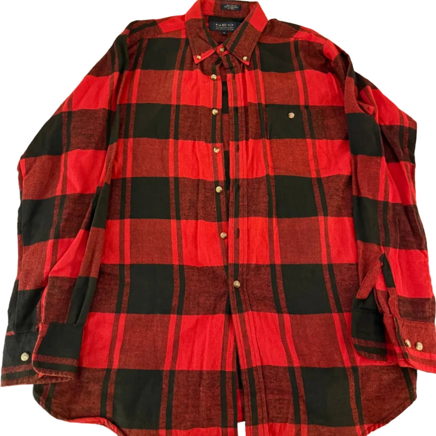 All Red Vintage Flannel