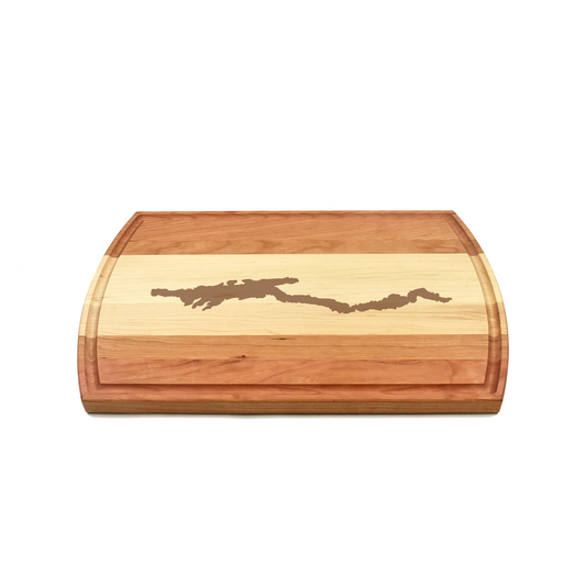 Lake George Cutting Board, Large Two-Wood Species
