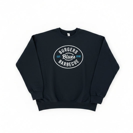 Blues Burgers Barbecue Vintage Crewneck