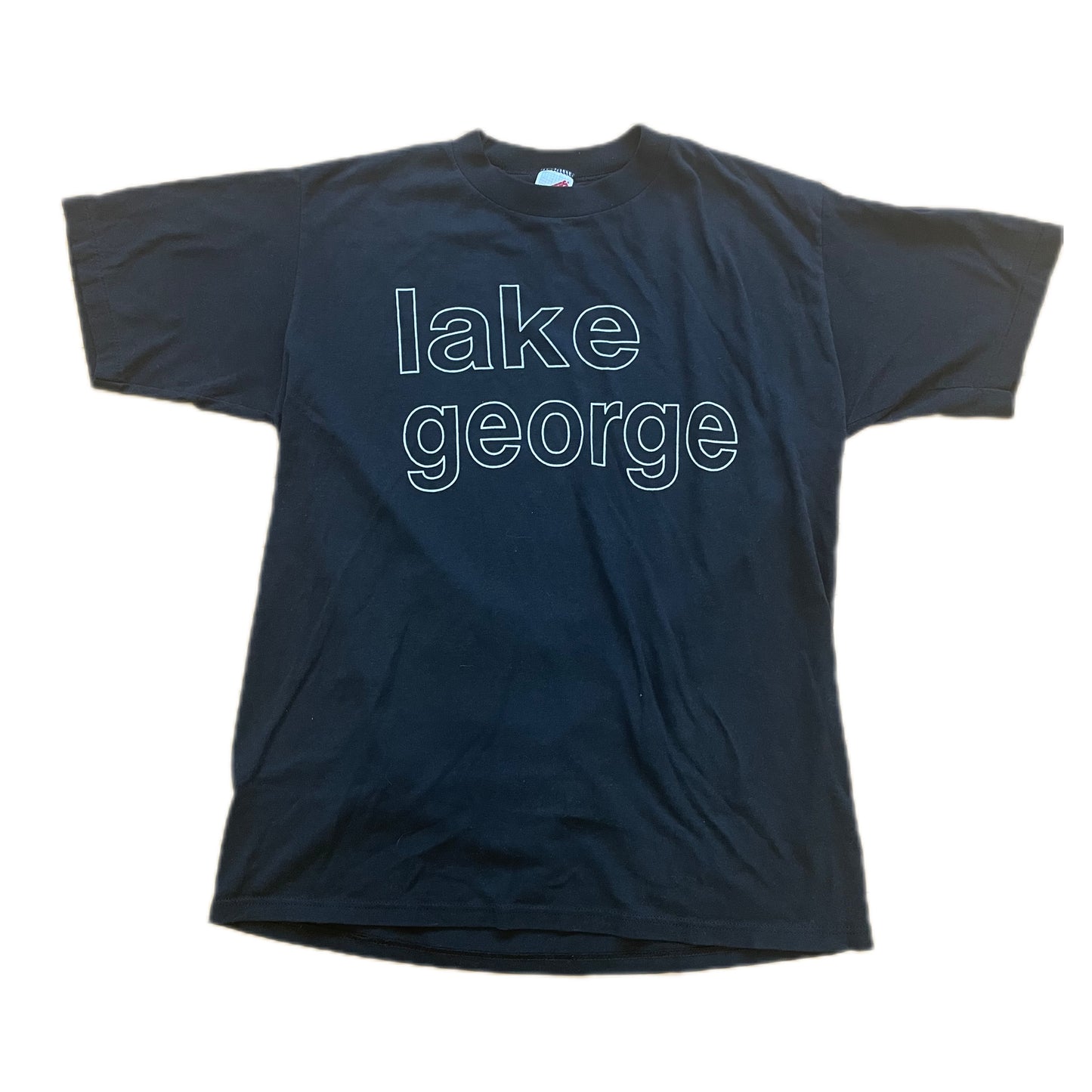 Lake George Block Type Vintage Tee
