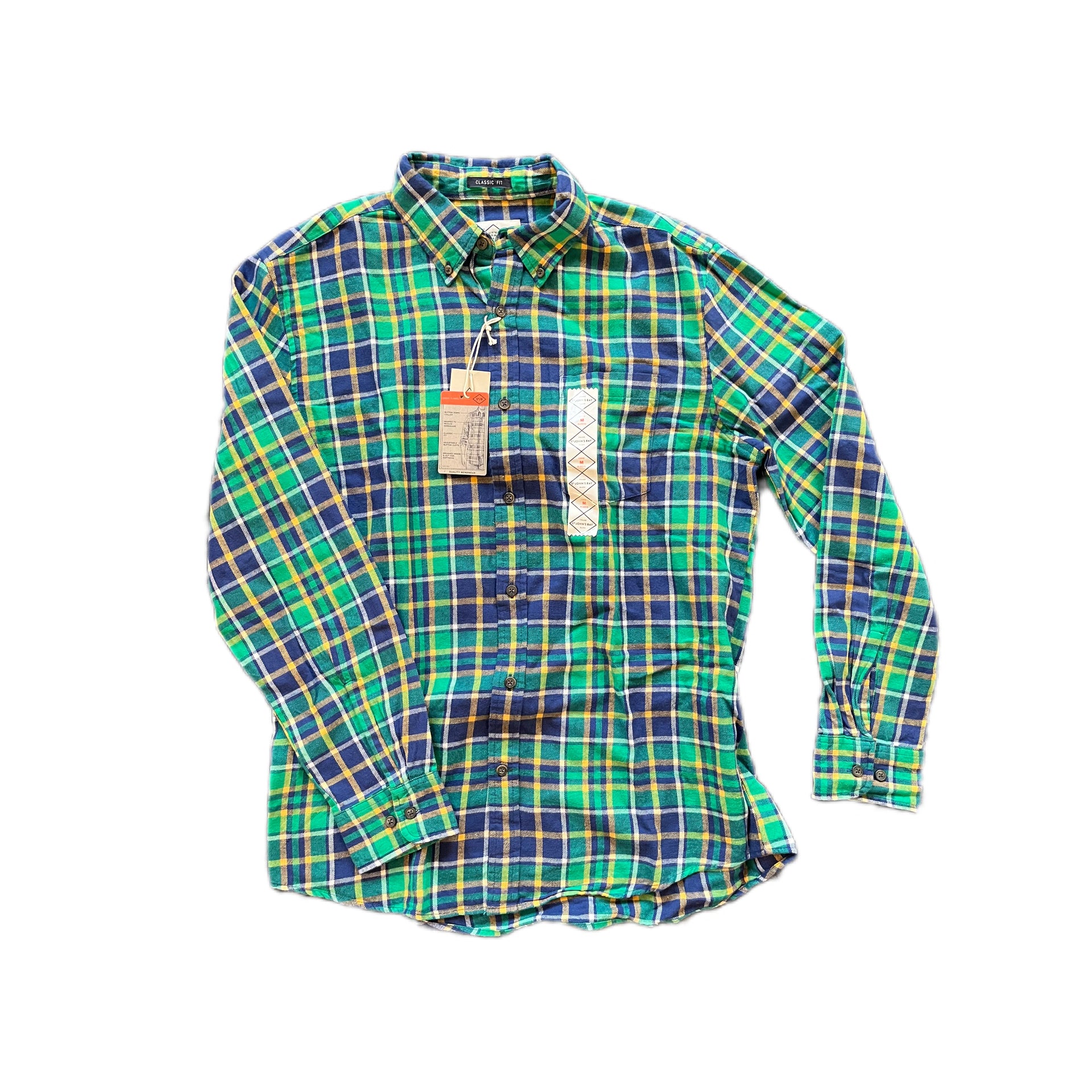 St Johns Bay Green/Orange Vintage Flannel – I Wear Local