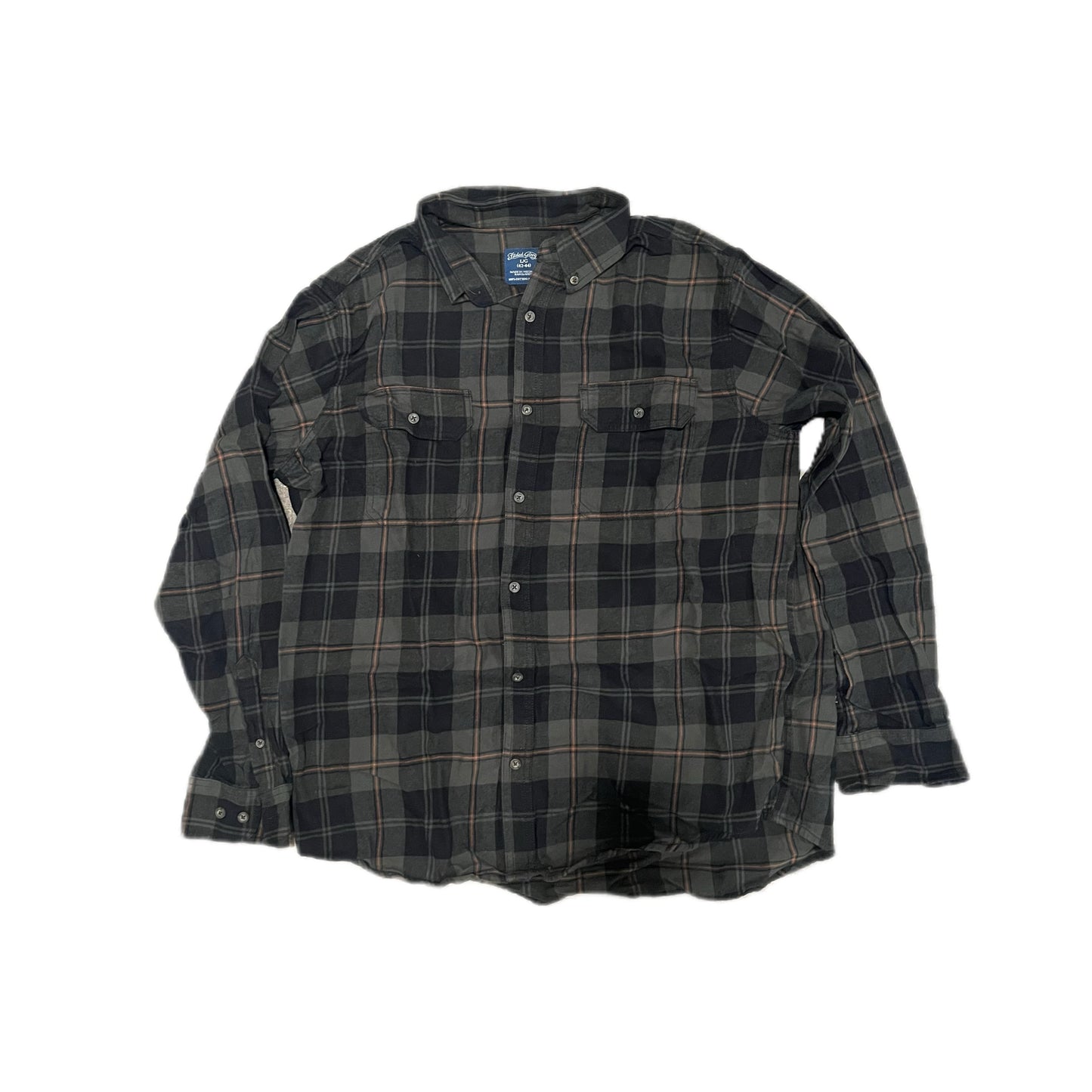 Faded Glory Grey Vintage Flannel