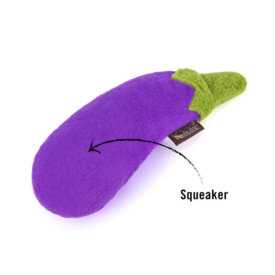 Eggplant Dog Toy
