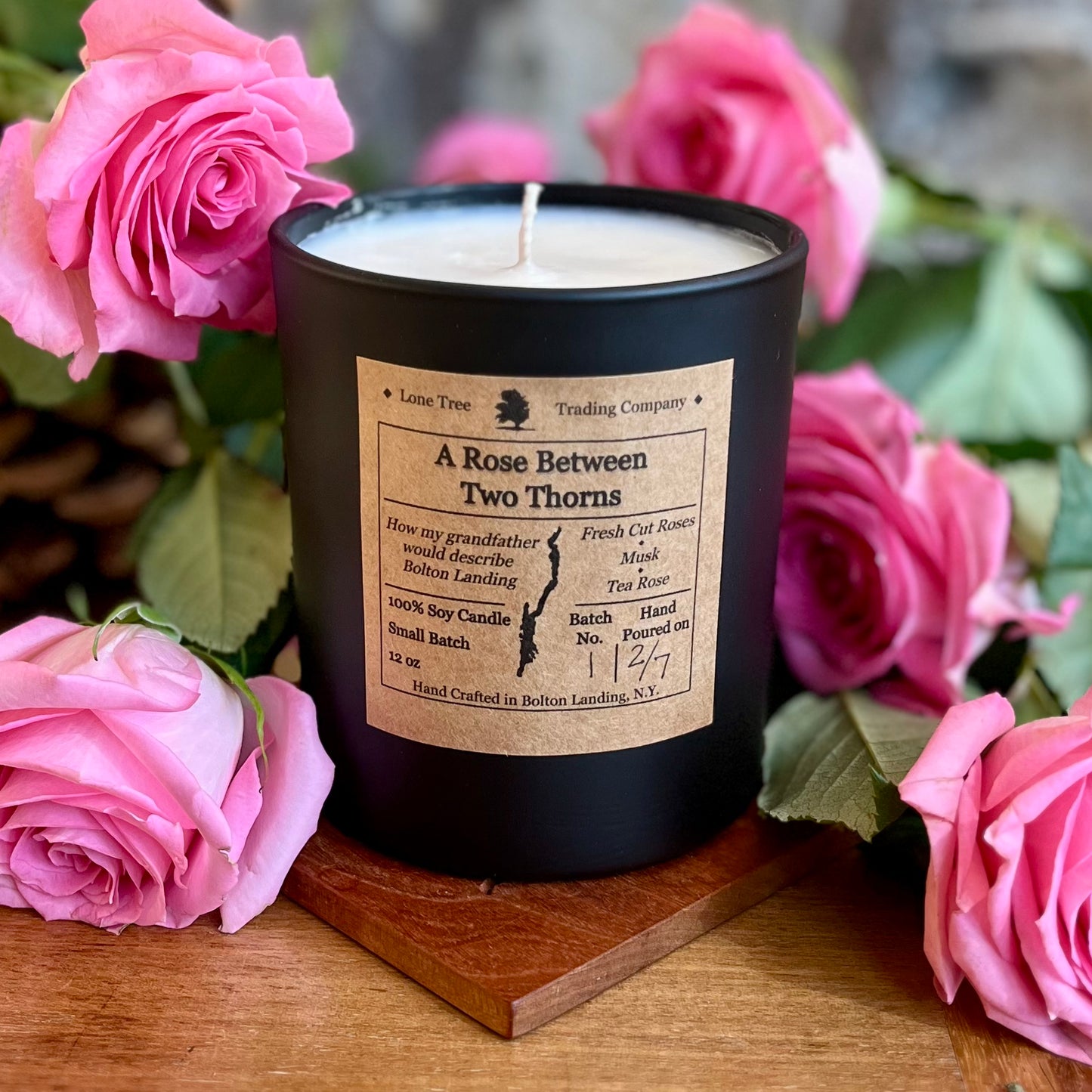 Rose Between Two Thorns Soy Candle