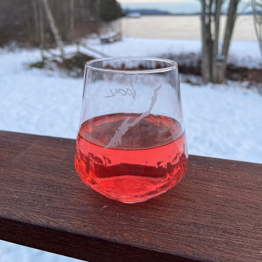 Rocky Waters Wine Glass