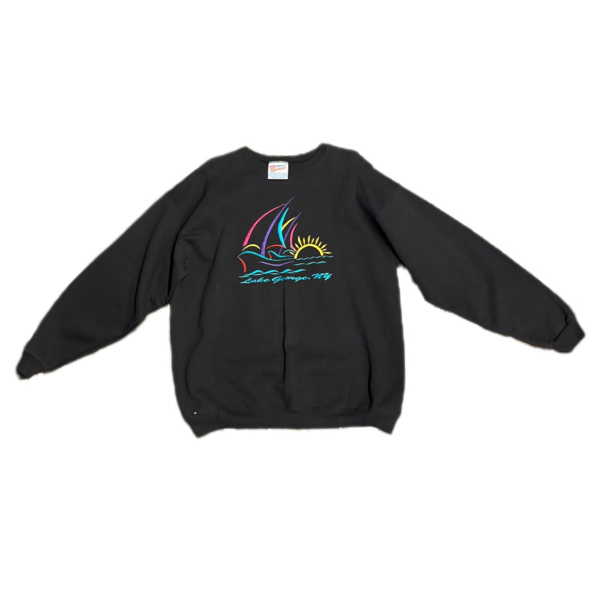 Lake George Sail NY Vintage Crewneck