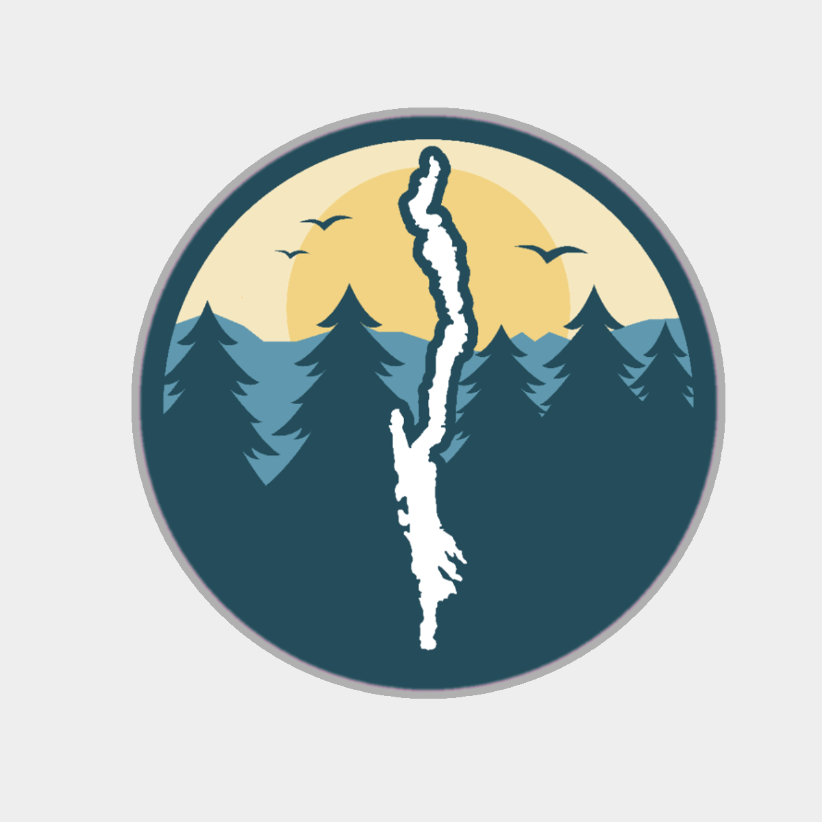 Mountainscape Sticker