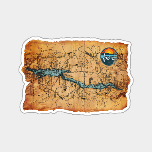 Lake George Map Sticker