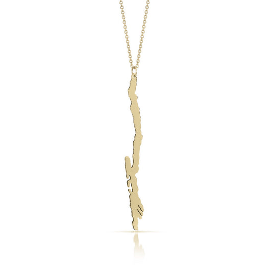 Lake George Necklace Gold