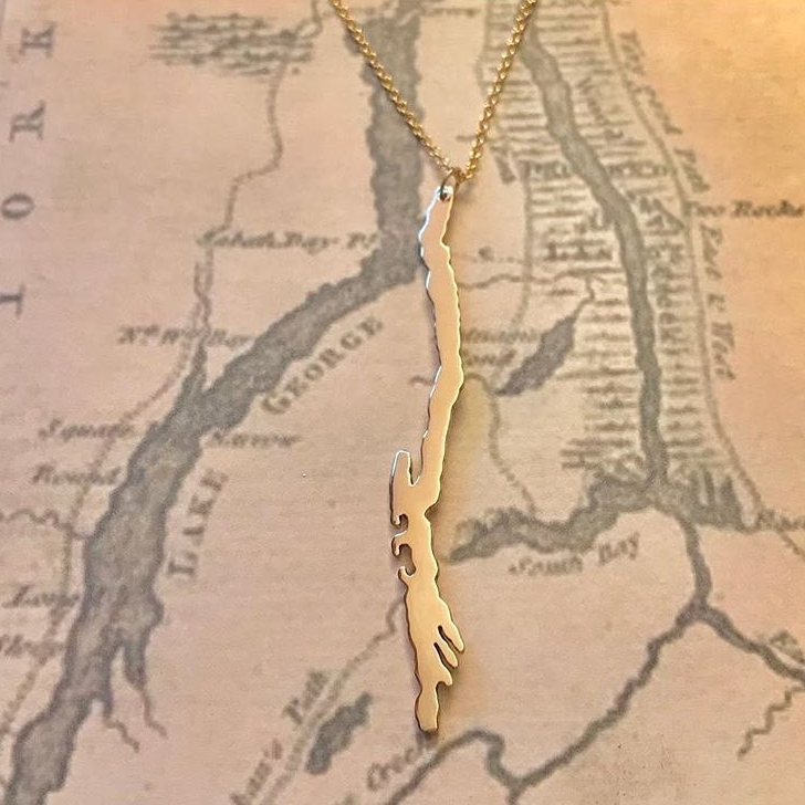 Lake George Necklace Gold