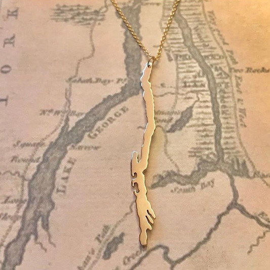 Lake George Necklace Gold