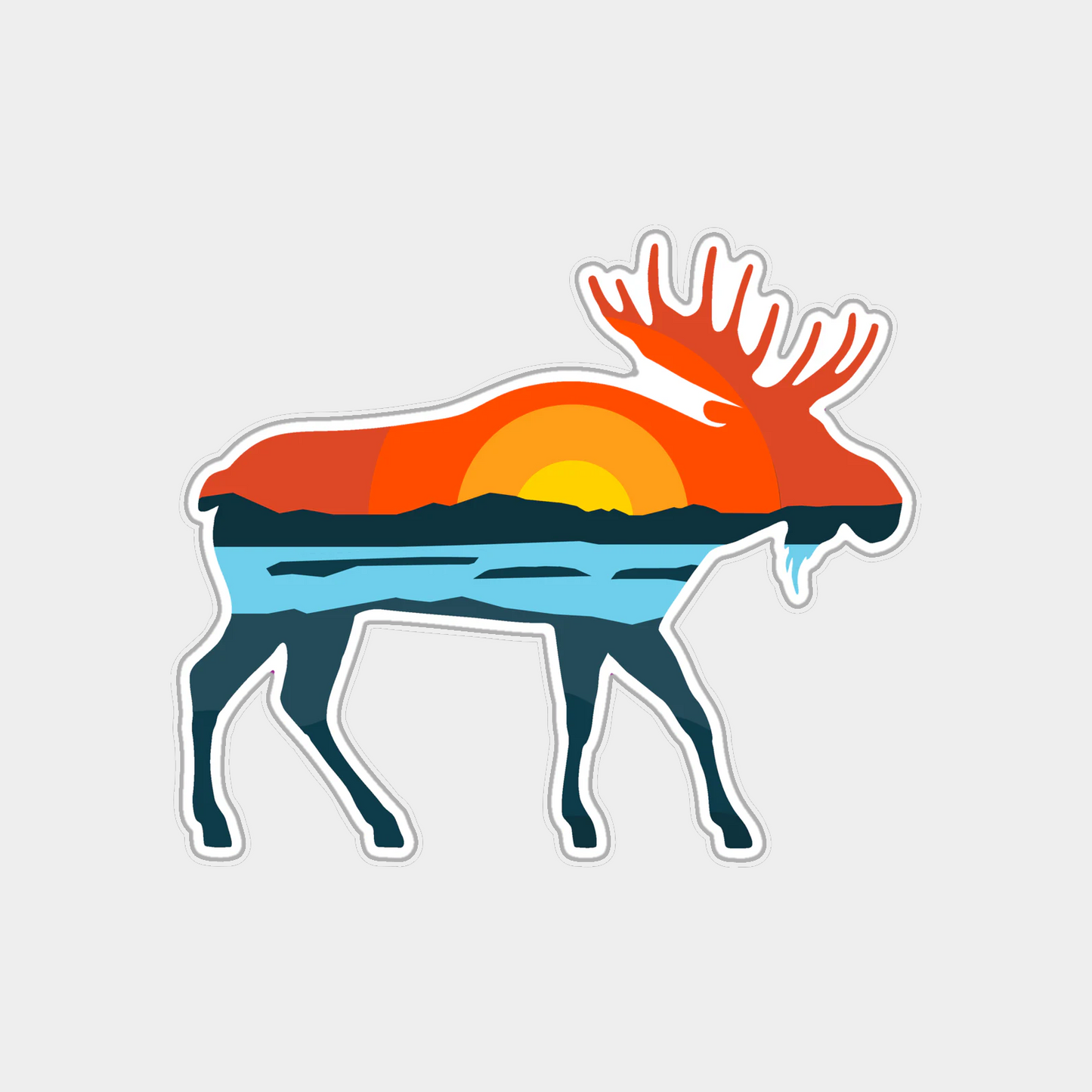 Moose Sticker