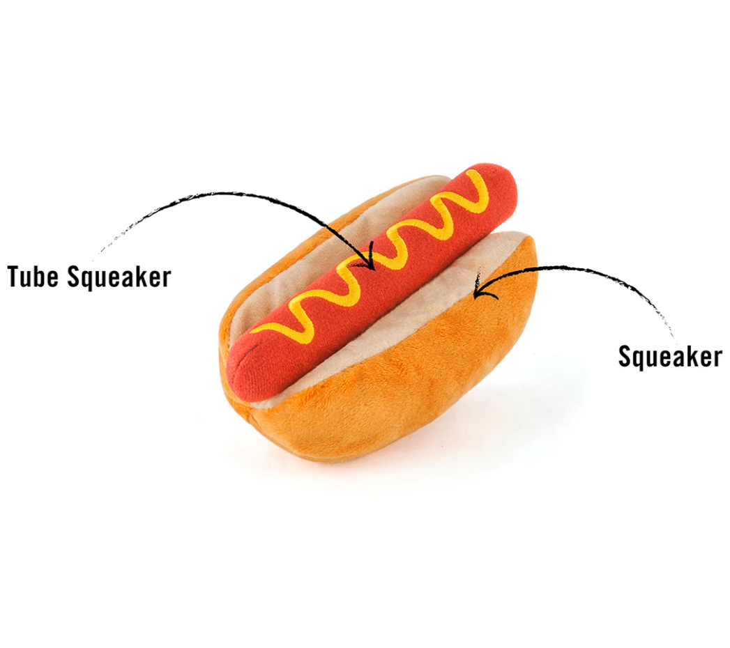 American Classic Hot-Dog Dog Toy