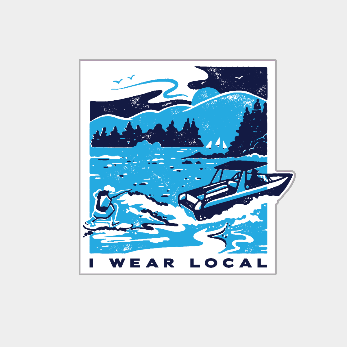 Lake Surf Sticker