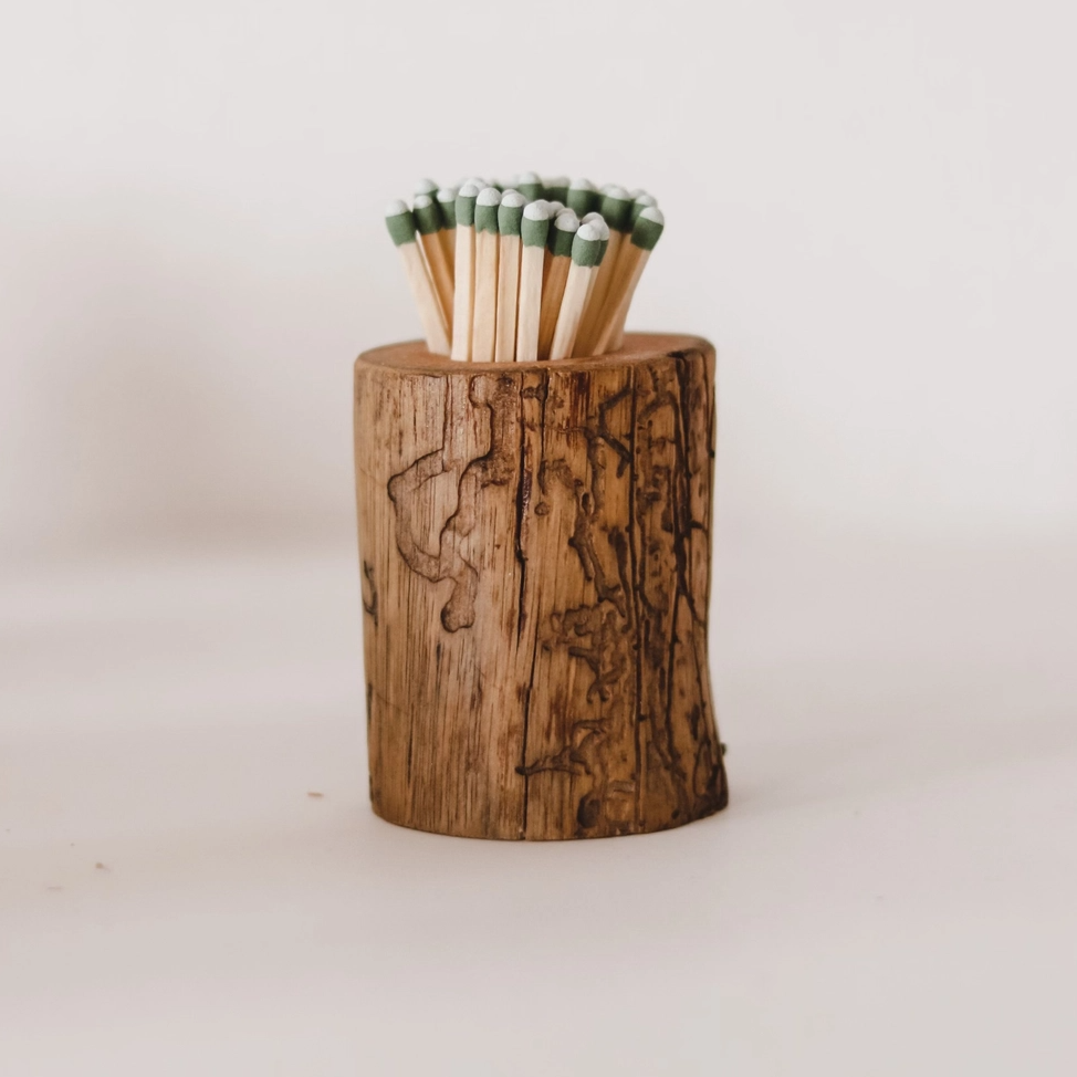 Woodland Match Holder