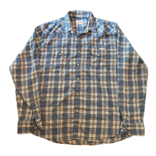 Sky Blue Vintage Flannel