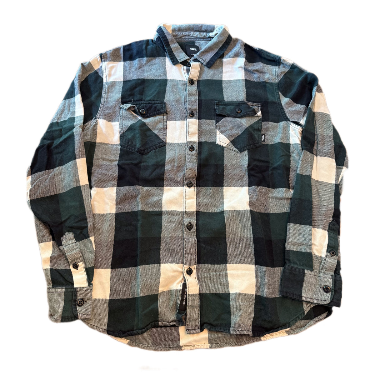 Green Vans Vintage Flannel